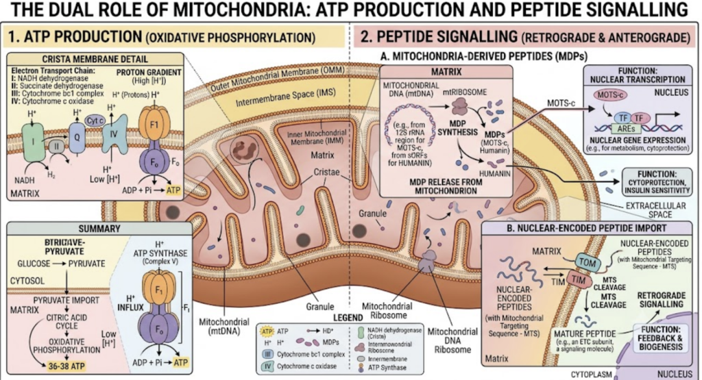 The Complete Guide to Research Peptides: (2026) mitochondrial biology and signalling pathways in peptide research.